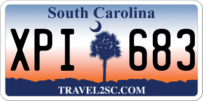 SC license plate XPI683