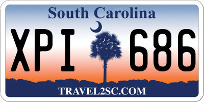 SC license plate XPI686