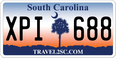 SC license plate XPI688
