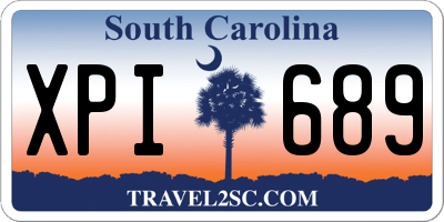 SC license plate XPI689