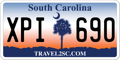 SC license plate XPI690