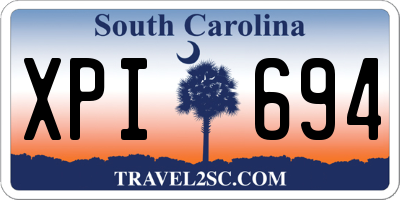 SC license plate XPI694