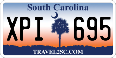 SC license plate XPI695