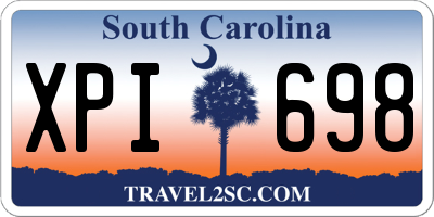 SC license plate XPI698