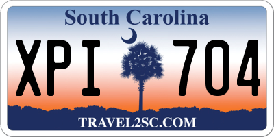 SC license plate XPI704