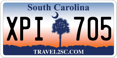 SC license plate XPI705