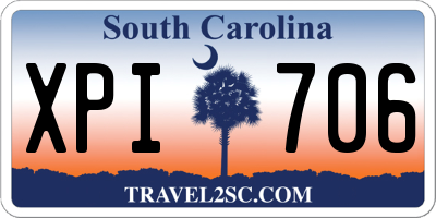 SC license plate XPI706