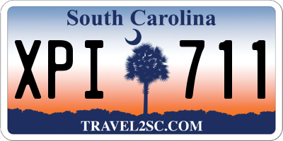 SC license plate XPI711