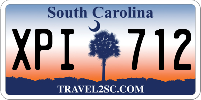 SC license plate XPI712