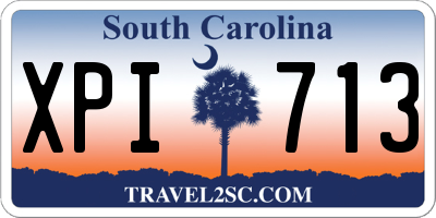 SC license plate XPI713