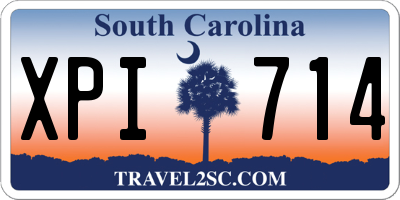 SC license plate XPI714