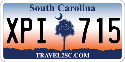 SC license plate XPI715