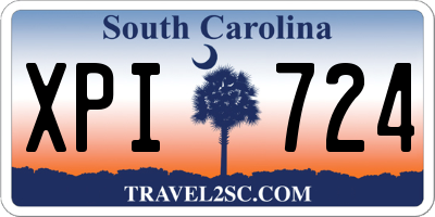 SC license plate XPI724