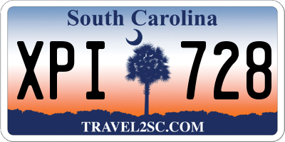 SC license plate XPI728