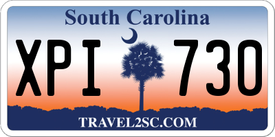 SC license plate XPI730