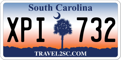 SC license plate XPI732