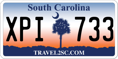 SC license plate XPI733