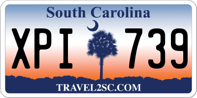 SC license plate XPI739