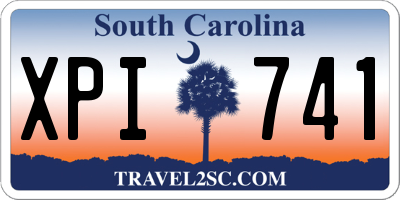 SC license plate XPI741