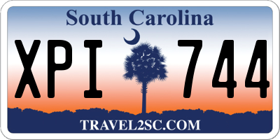 SC license plate XPI744