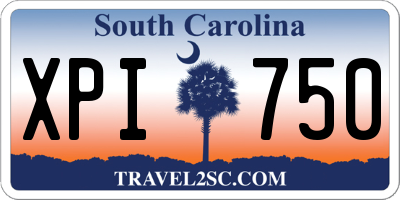 SC license plate XPI750