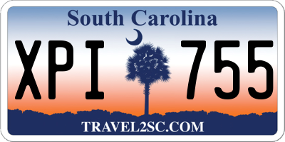SC license plate XPI755