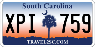 SC license plate XPI759