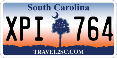 SC license plate XPI764