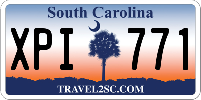 SC license plate XPI771
