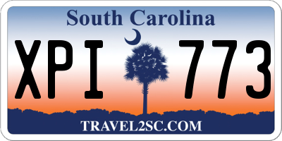 SC license plate XPI773