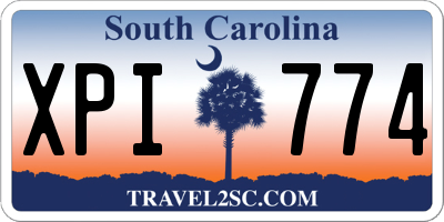 SC license plate XPI774