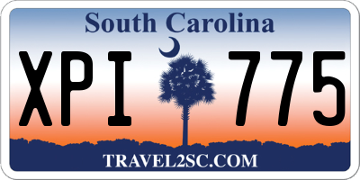 SC license plate XPI775