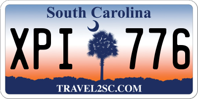 SC license plate XPI776