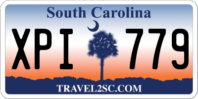 SC license plate XPI779