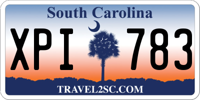 SC license plate XPI783