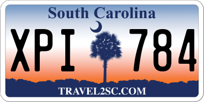 SC license plate XPI784