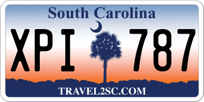 SC license plate XPI787