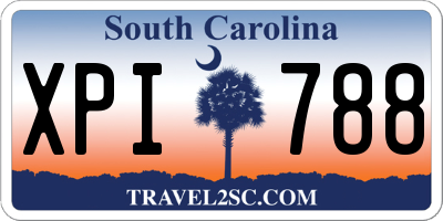 SC license plate XPI788