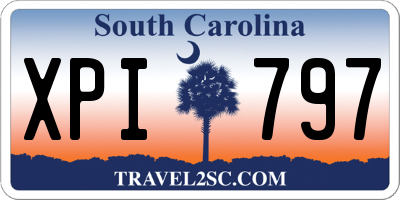 SC license plate XPI797