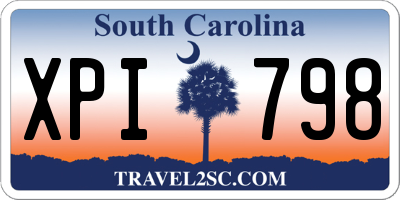 SC license plate XPI798