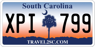 SC license plate XPI799
