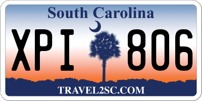 SC license plate XPI806