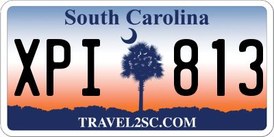SC license plate XPI813