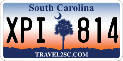 SC license plate XPI814