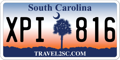 SC license plate XPI816