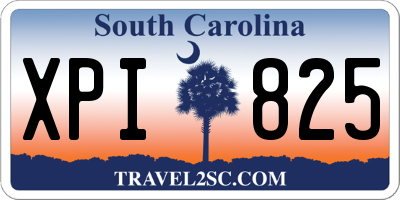 SC license plate XPI825