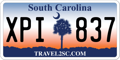 SC license plate XPI837