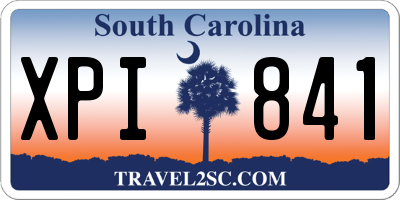 SC license plate XPI841