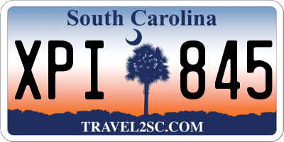 SC license plate XPI845
