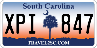 SC license plate XPI847